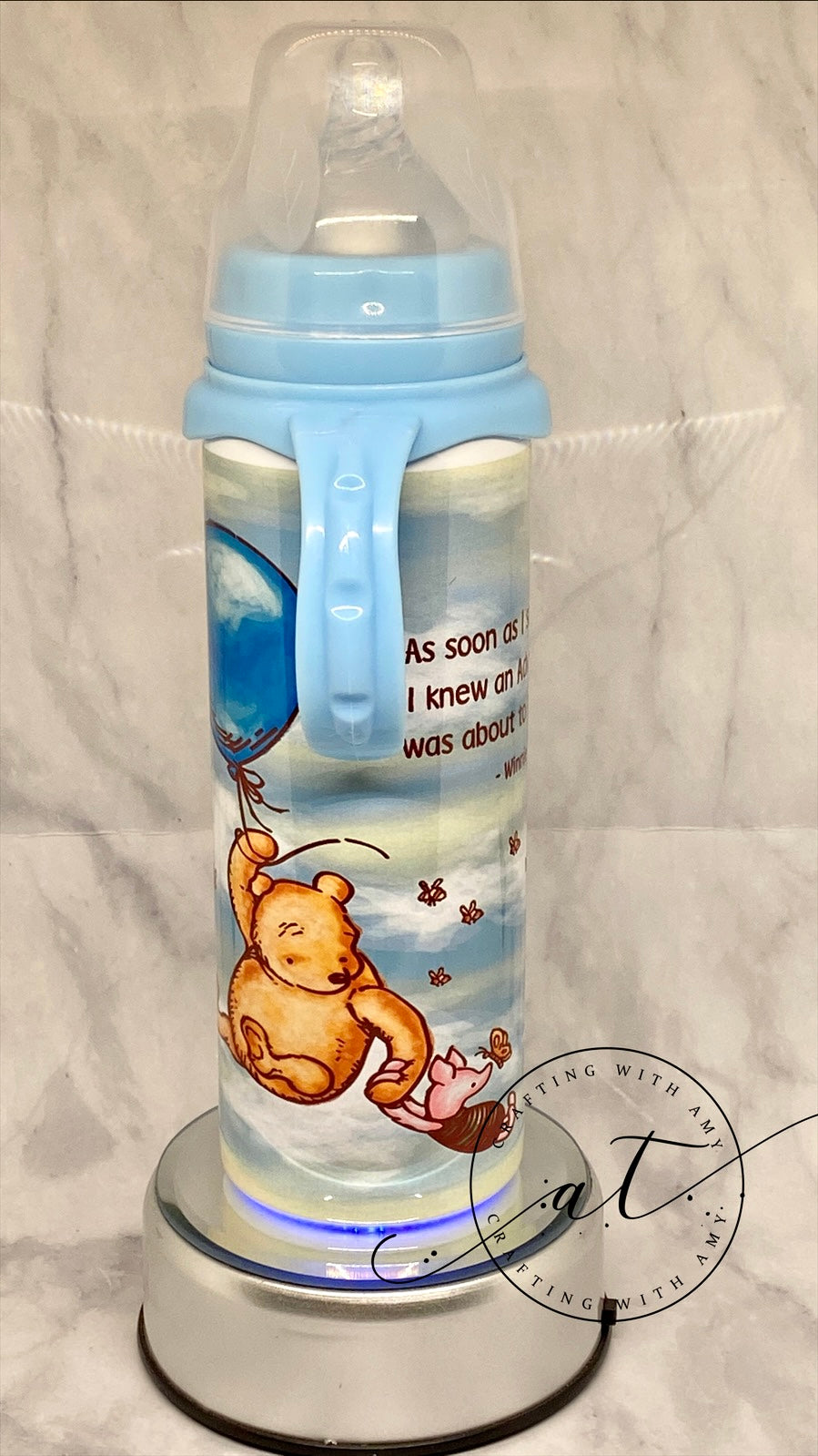 Winnie the Pooh - Winnie the Pooh Baby Bottle - sublimation baby bottle freeshipping - CraftingwithAmy
