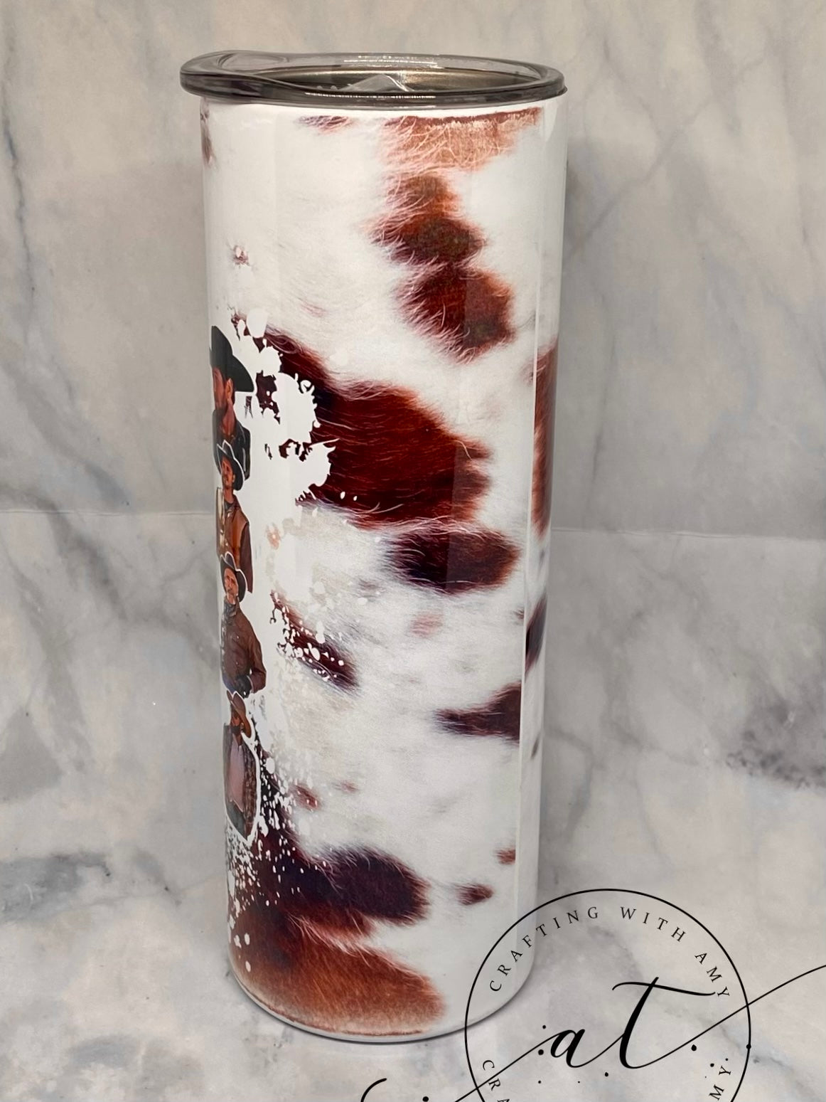 Yellowstone - Inspired - Sublimation - Tumbler - Cow Print freeshipping - CraftingwithAmy