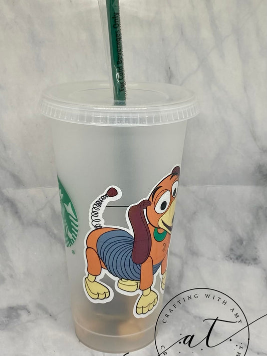 Toy Story - Slinky - Cold Cup - Kids cup freeshipping - CraftingwithAmy