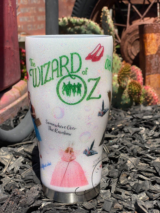 Wizard of Oz Glitter Epoxy Tumbler, Wizard of Oz, Epoxy Tumbler, freeshipping - CraftingwithAmy